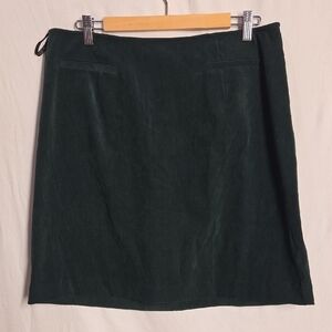 Dark Emerald Green Dark Academia Style Skirt